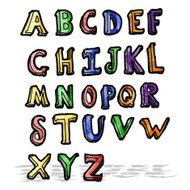 cartoon alphabet N12