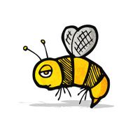 bee cartoon doodle