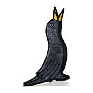 cartoon black bird N2