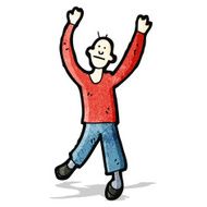 cartoon dancing man N18