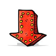cartoon arrow sign N4