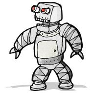 Cartoon Robot N77