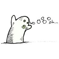 cartoon ghost doodle