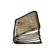 cartoon closed book