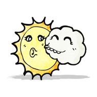 cloud and sun cartoon