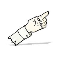 pointing hand cartoon N5