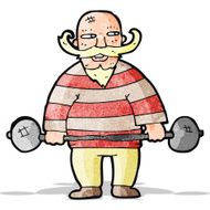 Cartoon Circus Strongman N2