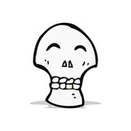 skull symbol cartoon