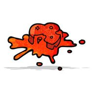 blood splattered heart cartoon