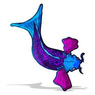 cartoon japanese fish tattoo N4
