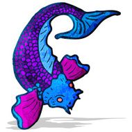 cartoon japanese fish tattoo N6
