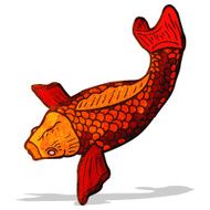 cartoon japanese fish tattoo N9