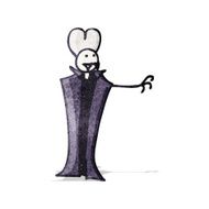 cartoon vampire stick man
