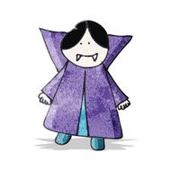child's drawing of a vampire