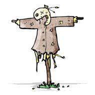 cartoon scary scarecrow N2