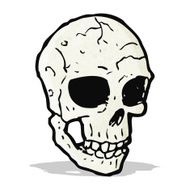 spooky skull cartoon N2