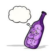 snake in bottle cartoon N3