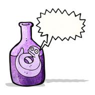 cartoon snake in bottle N6