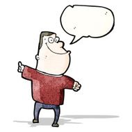 carton man explaining his idea N2