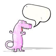 cartoon dinosaur with speech bubble N47