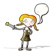 cartoon viking girl N7