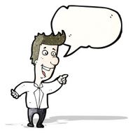 cartoon man pointing and laughing N3