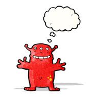 grinning alien cartoon