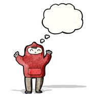cartoon boy in hooded top N15