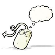 cartoon computer mouse with arrow