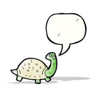 cartoon tortoise with speech bubble N9