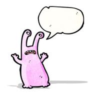cartoon alien slug monster N7