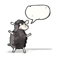 cartoon black sheep N3