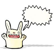 cartoon rabbit in hole N4