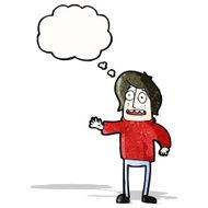cartoon man with thougth bubble
