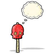 cartoon skull warning sign N2