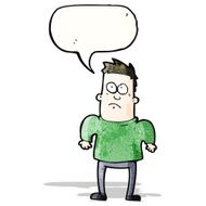 Cartoon Man Shrugging Shoulders N19