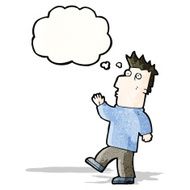 cartoon curious man N5