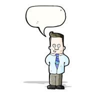 friendly office guy cartoon