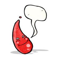 happy cartoon blood drop N3