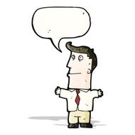 cartoon man with speech bubble N2