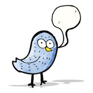 funny cartoon bird N17