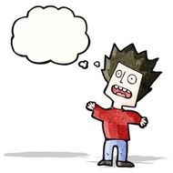 cartoon frightened man N16
