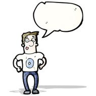 cartoon man in number zero shirt N2