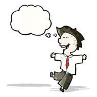 happy schoolboy cartoon