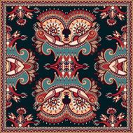 Traditional ornamental floral paisley bandanna N353