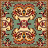 Traditional ornamental floral paisley bandanna N354