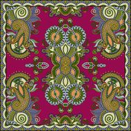 Traditional ornamental floral paisley bandanna N364