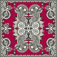 Traditional ornamental floral paisley bandanna N366