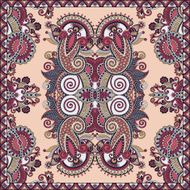 Traditional ornamental floral paisley bandanna N369