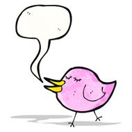 tweeting bird cartoon